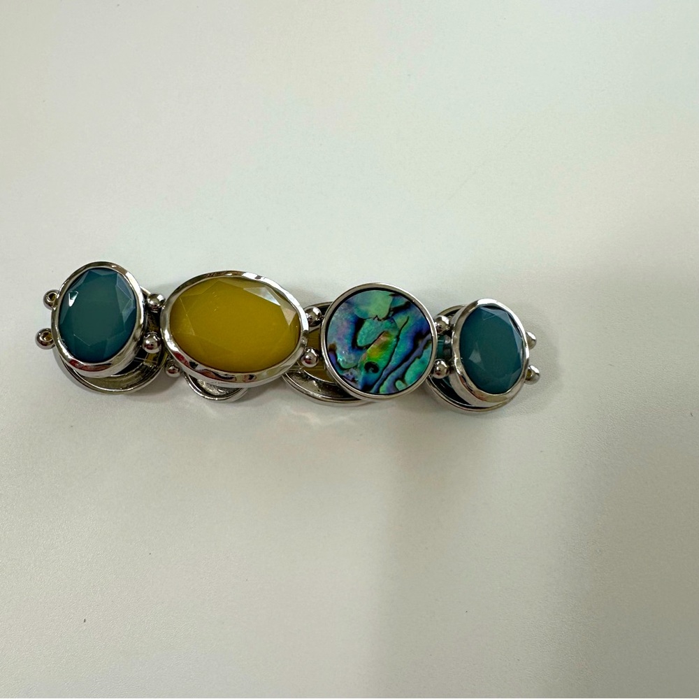 Multi-Colored Circlet Stretch Bracelet - image 3